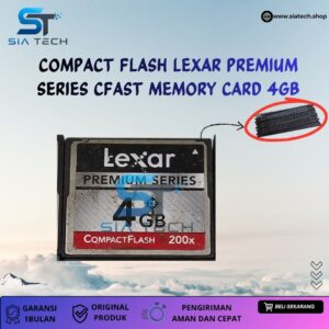 SIATECH-COMPACT FLASH LEXAR PREMIUM SERIES CFAST MEMORY CARD 4GB