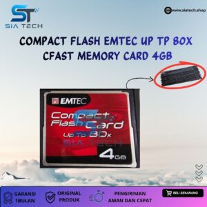 SIATECH-COMPACT FLASH EMTEC UP TP 80X  CFAST MEMORY CARD 4GB