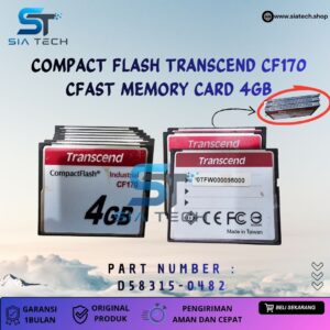 SIATECH-COMPACT FLASH TRANSCEND CF170 CFAST MEMORY CARD 4GB D58315-0482