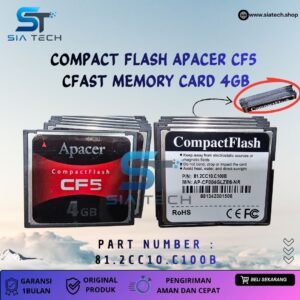SIATECH-COMPACT FLASH APACER CF5  CFAST MEMORY CARD 4GB 81.2CC10.C100B