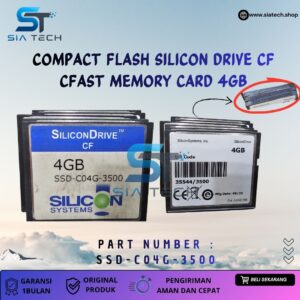 SIATECH-COMPACT FLASH SILICON DRIVE CF CFAST MEMORY CARD 4GB SSD-C04G-3500