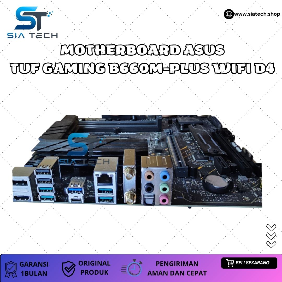 SIATECH-MOTHERBOARD ASUS TUF GAMING B660M-PLUS WIFI D4 - Gambar 2