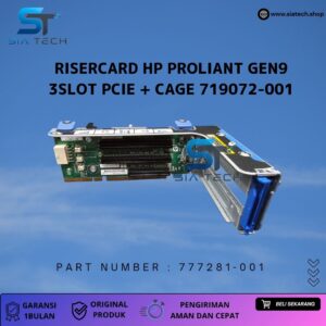 SIATECH-RISERCARD HP PROLIANT GEN9 3SLOT PCIE 777281-001 + CAGE 719072-001