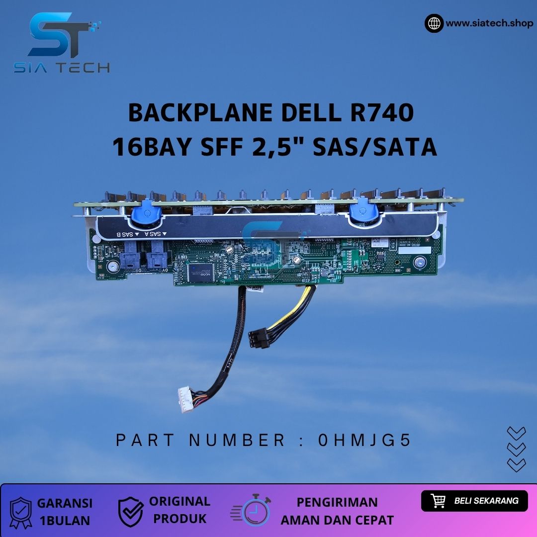 SIATECH-BACKPLANE DELL R740 16BAY SFF 2,5" SAS/SATA 0HMJG5 - Gambar 4